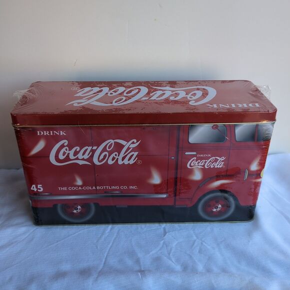 Coca Cola/Coke Other - VINTAGE COLLECTIBLE 1948 COCA-COLA ROUTE‎ TRUCK TIN BRAND NEW SEALED W/ POPCORN.